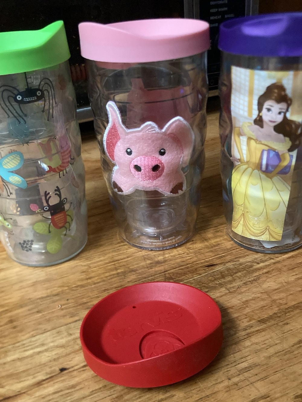 tervis set of 3 kids 10oz Travel Tumblers with 4 Lids